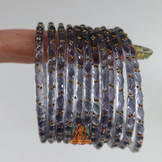 ’Gray’ Glass Bangle Set
