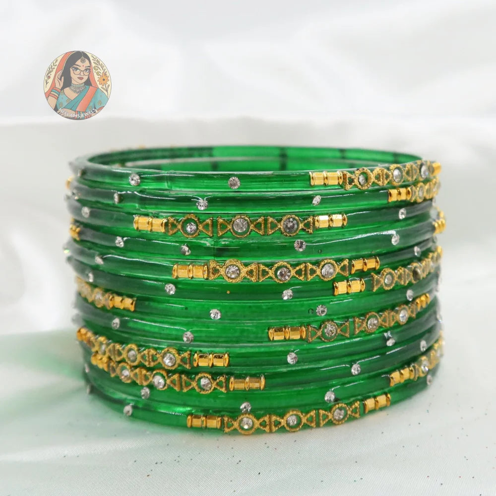 ’Green’ Mehwish Glass Bangle Set