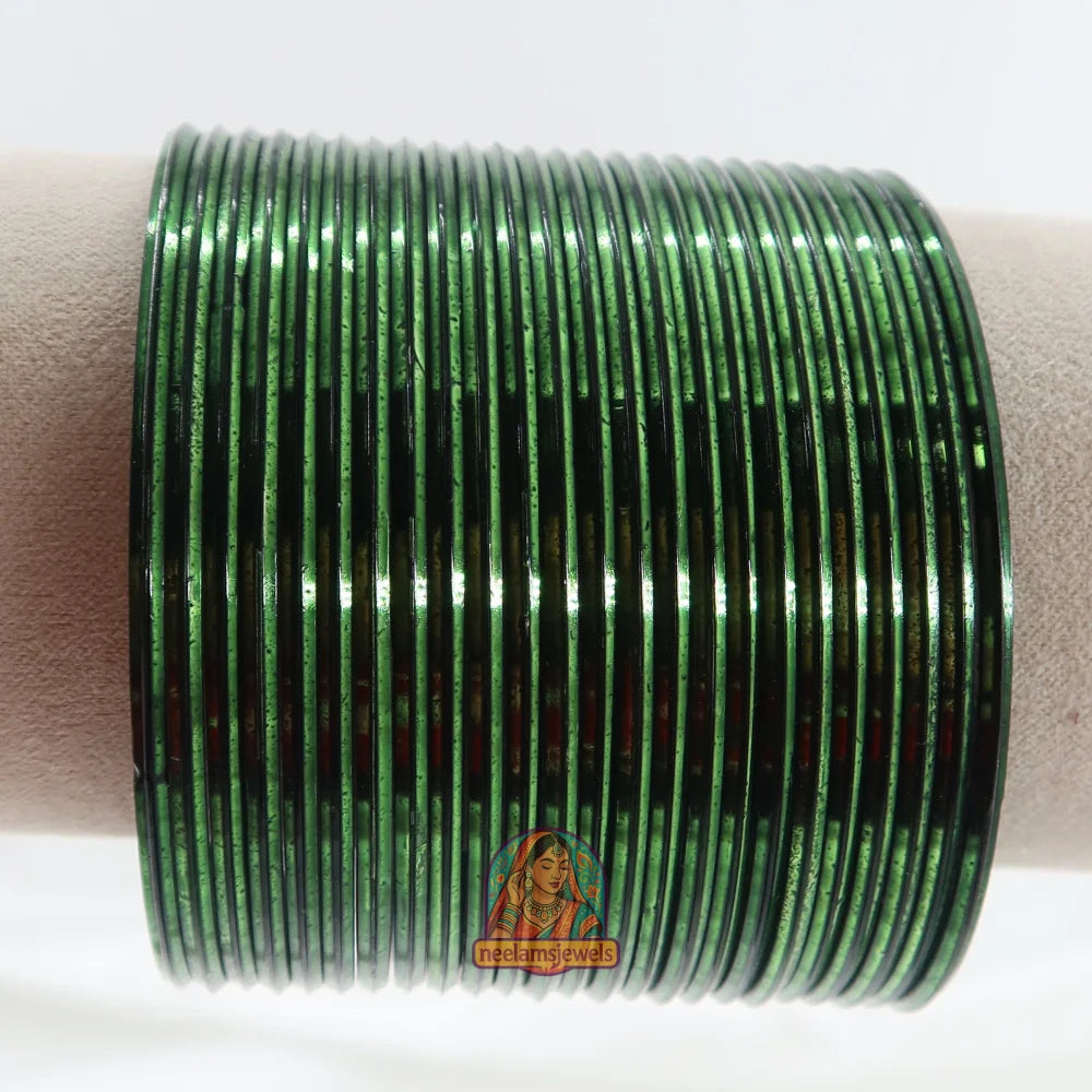 ’Green’ Metallic Bangle Set