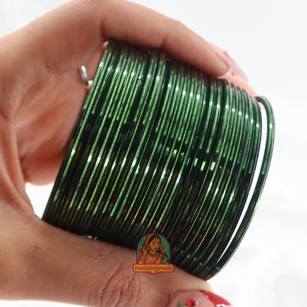 ’Green’ Metallic Bangle Set