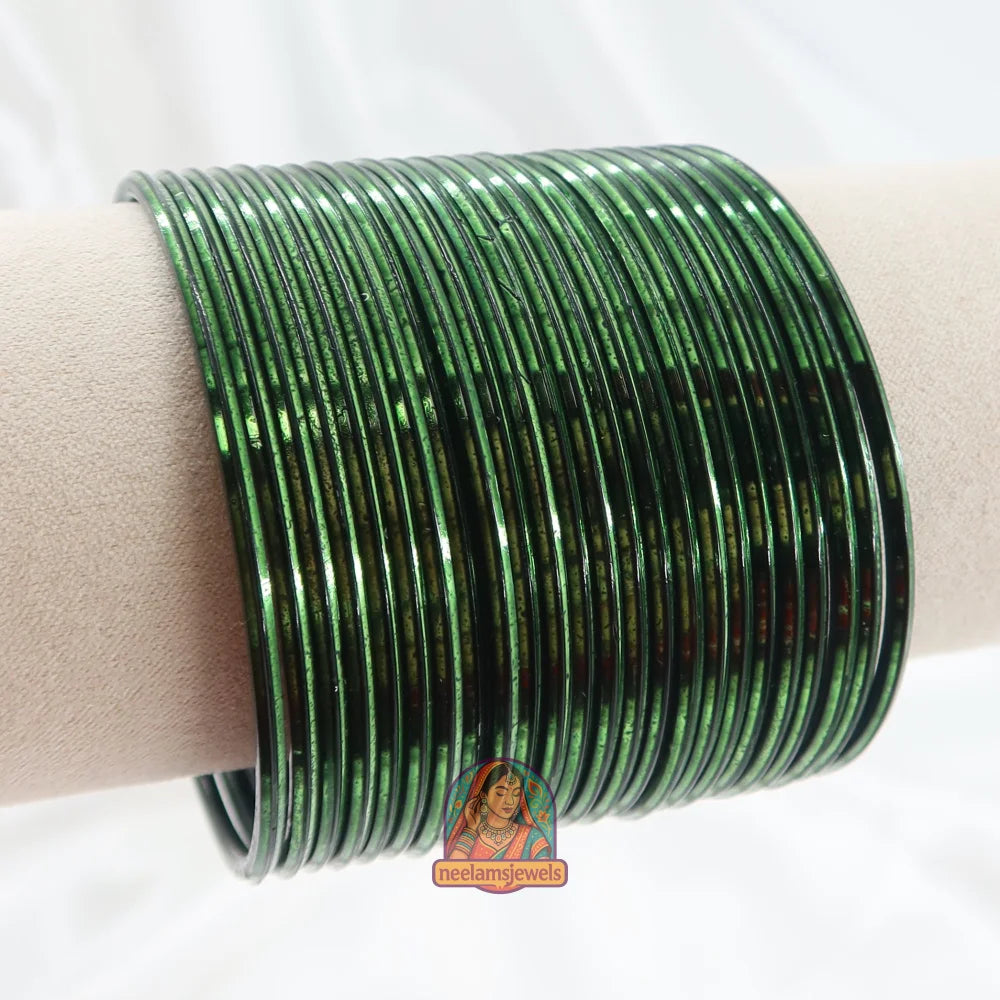 ’Green’ Metallic Bangle Set