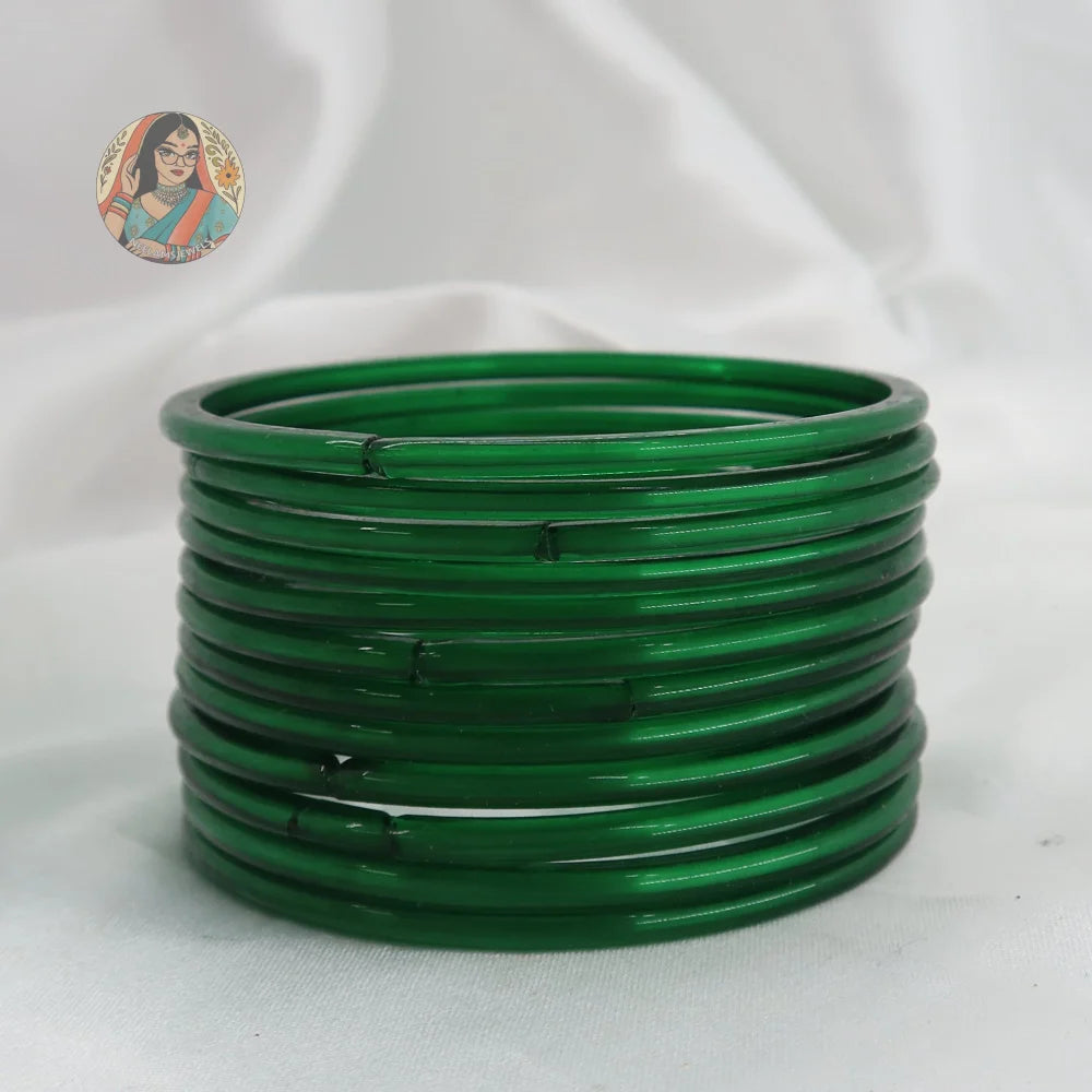 ’Green’ Rang Pakka Glass Bangle Set