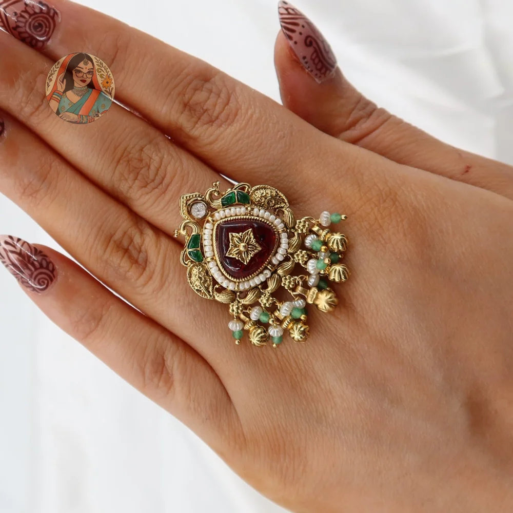 Gulab Gold Ring