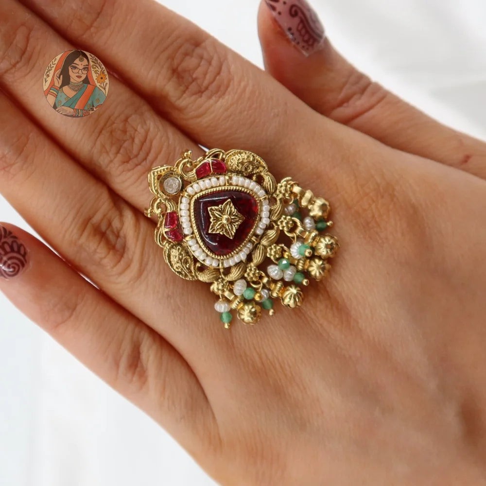 Gulab Gold Ring