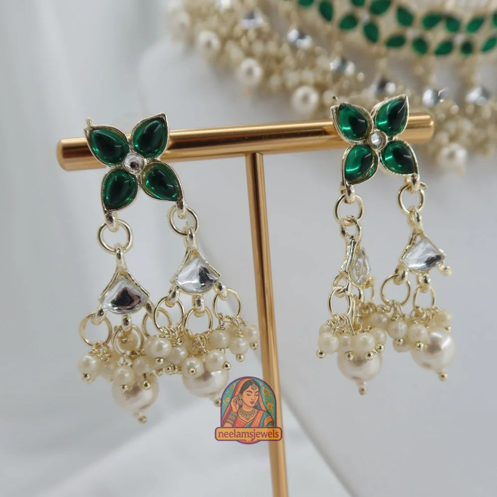 Gulbahaar Pearl Choker Set (Green)