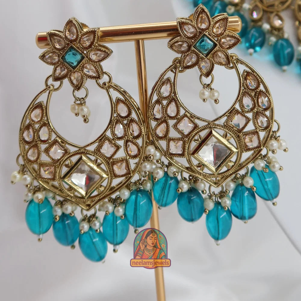 Heer Necklace Set (Blue)