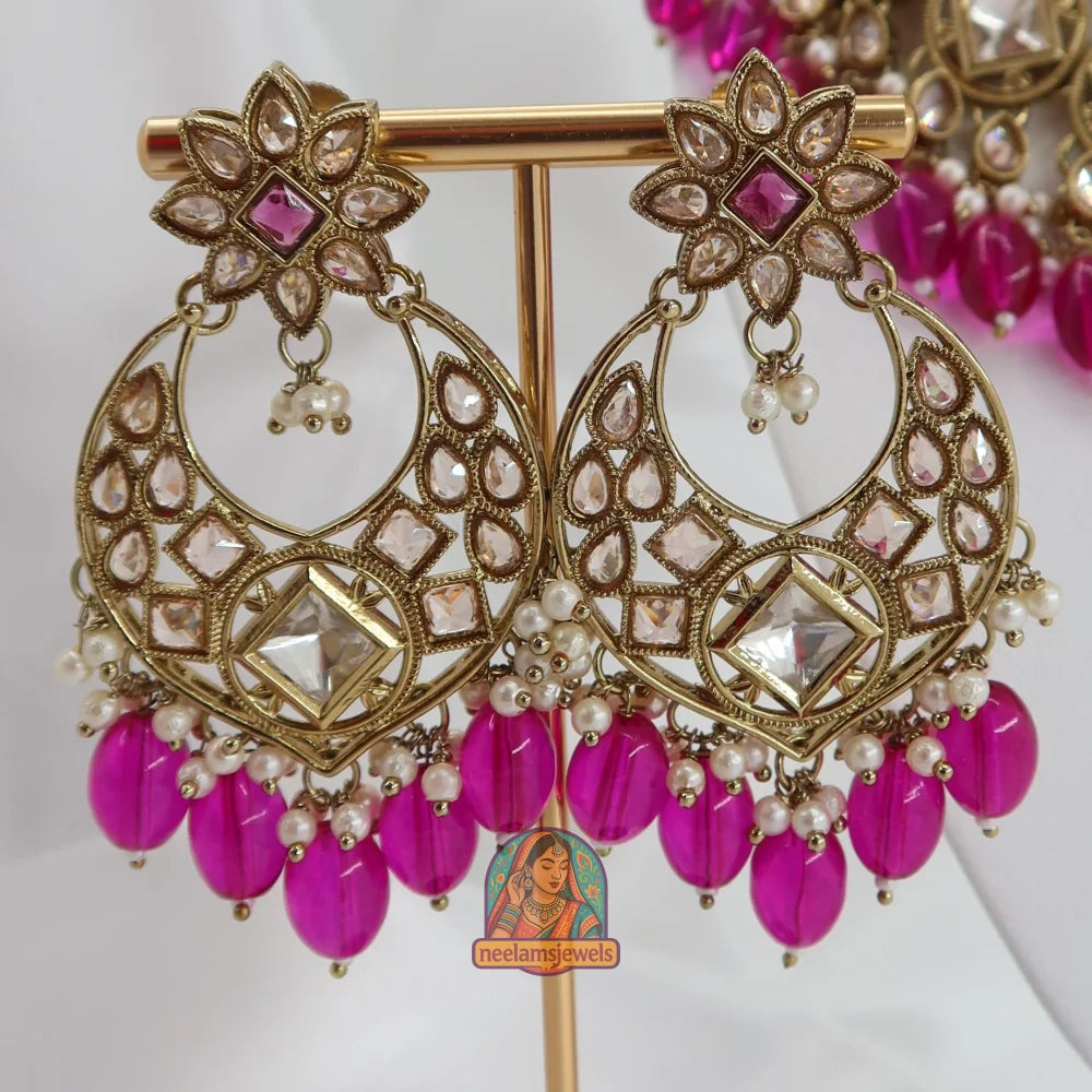 Heer Necklace Set (Pink)
