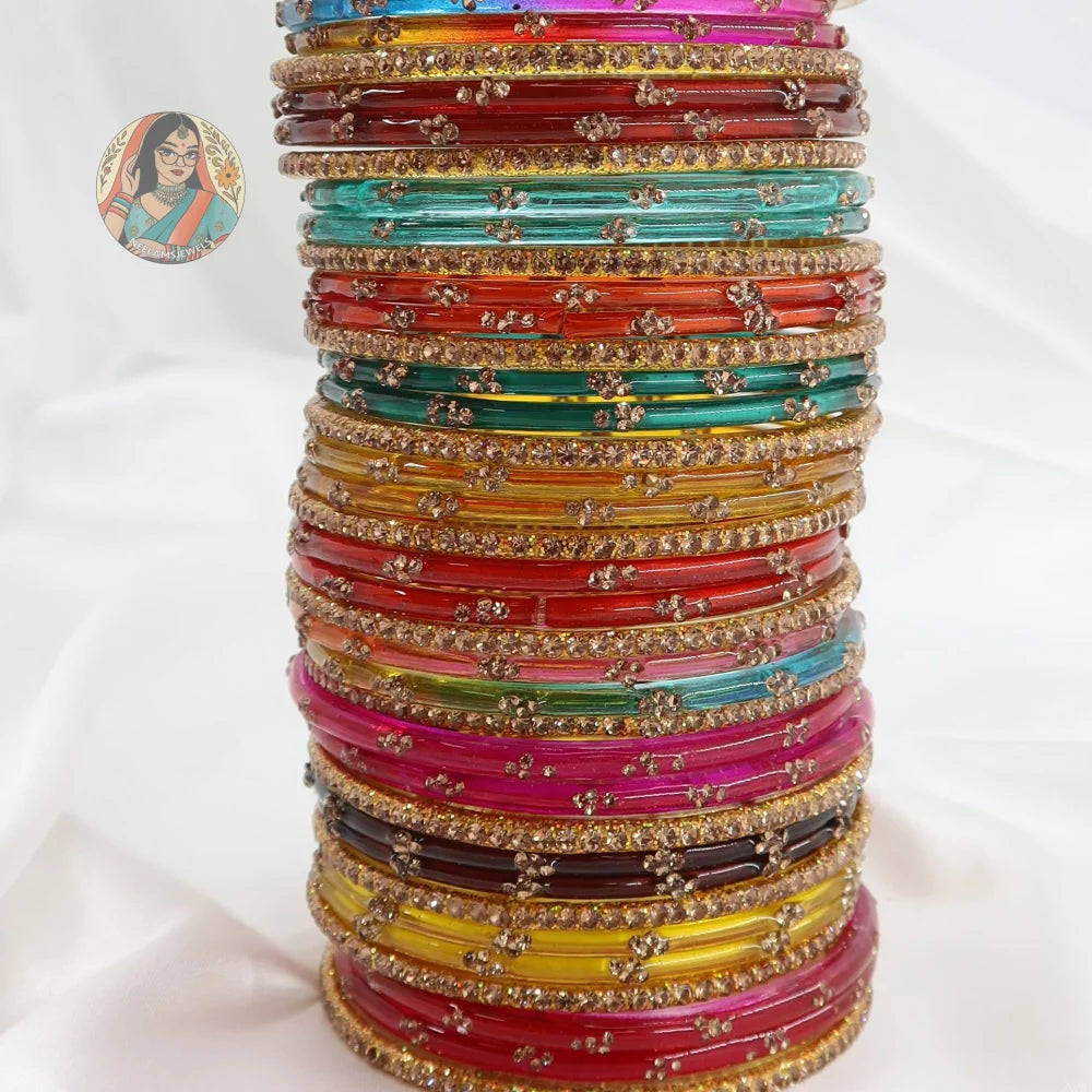 Ik Kudi Glass Bangle Set