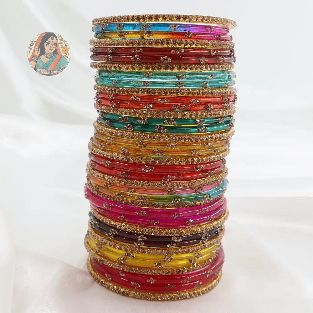 Ik Kudi Glass Bangle Set