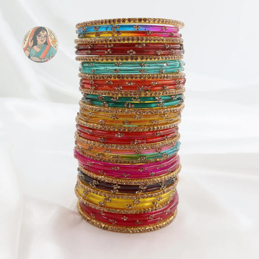 Ik Kudi Glass Bangle Set