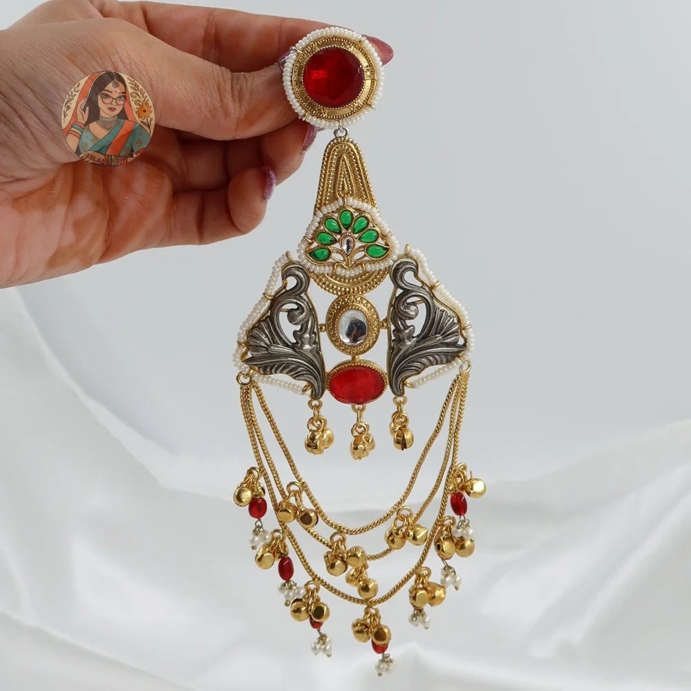 Indira Dual-Tone Earrings