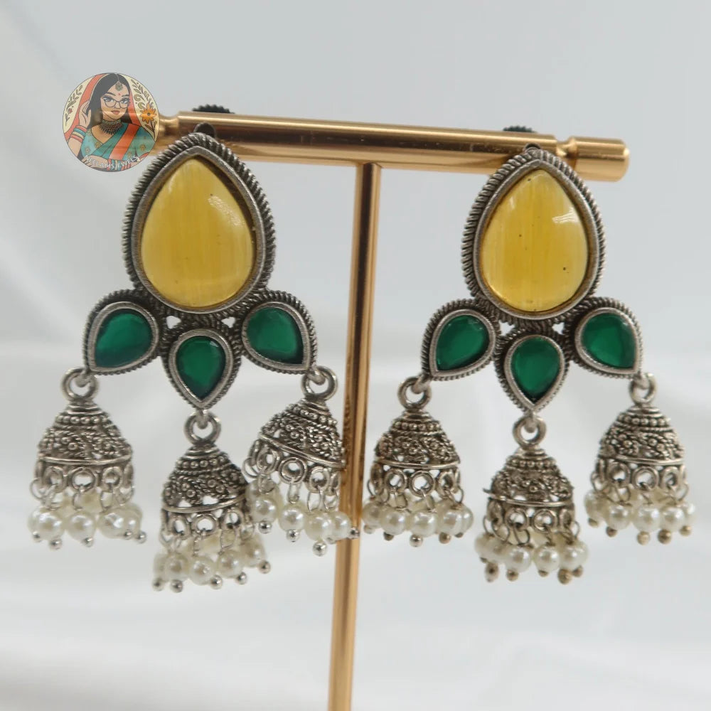Ishira Silver Earrings - C