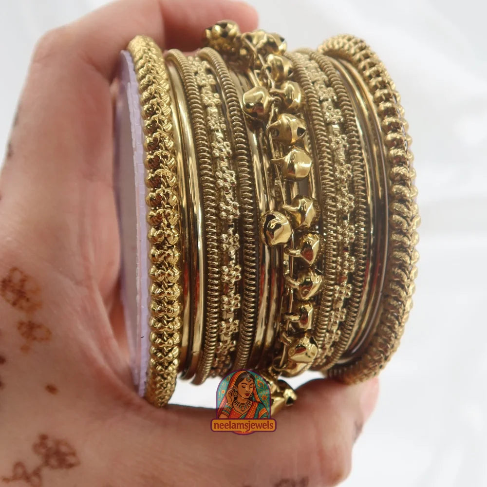 Jameela Ghungroo Bangle Set