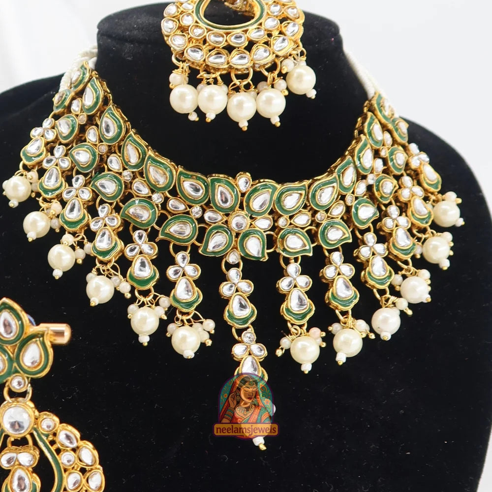 Jannat Kundan Set (White)