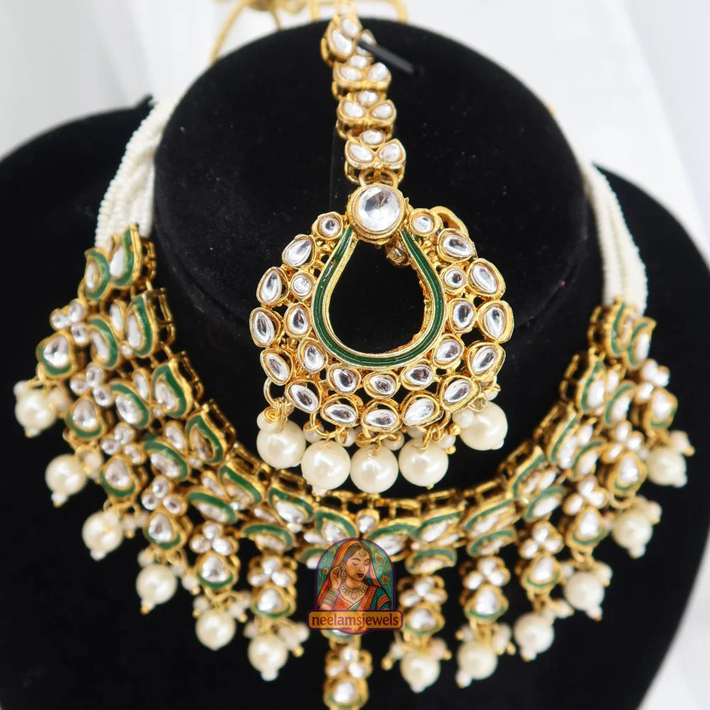 Jannat Kundan Set (White)