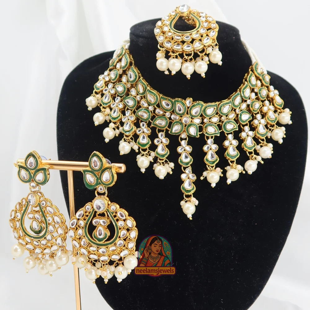 Jannat Kundan Set (White)