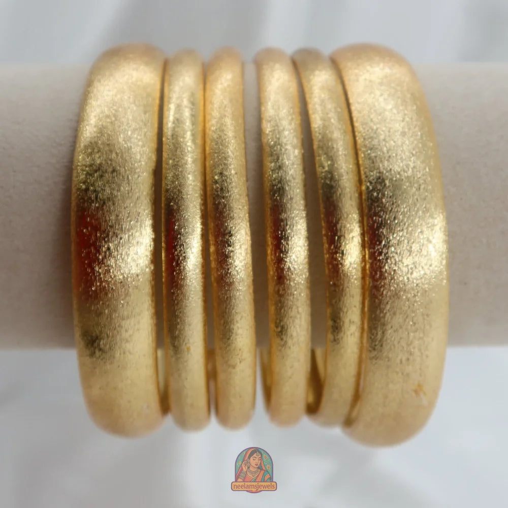 Jessica Matte Bangle Stack (Gold)