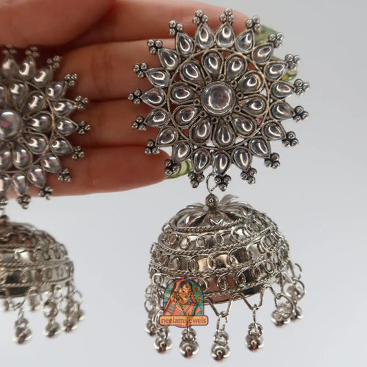 Jumbo Flower Jhumka