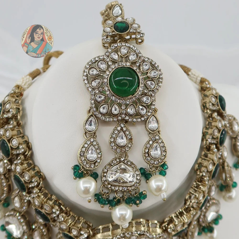 Karishma Necklace Set (Green)