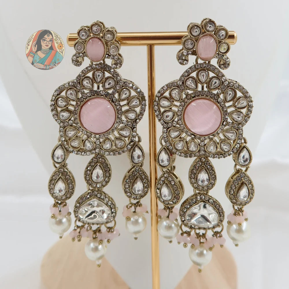 Karishma Necklace Set (Pink)