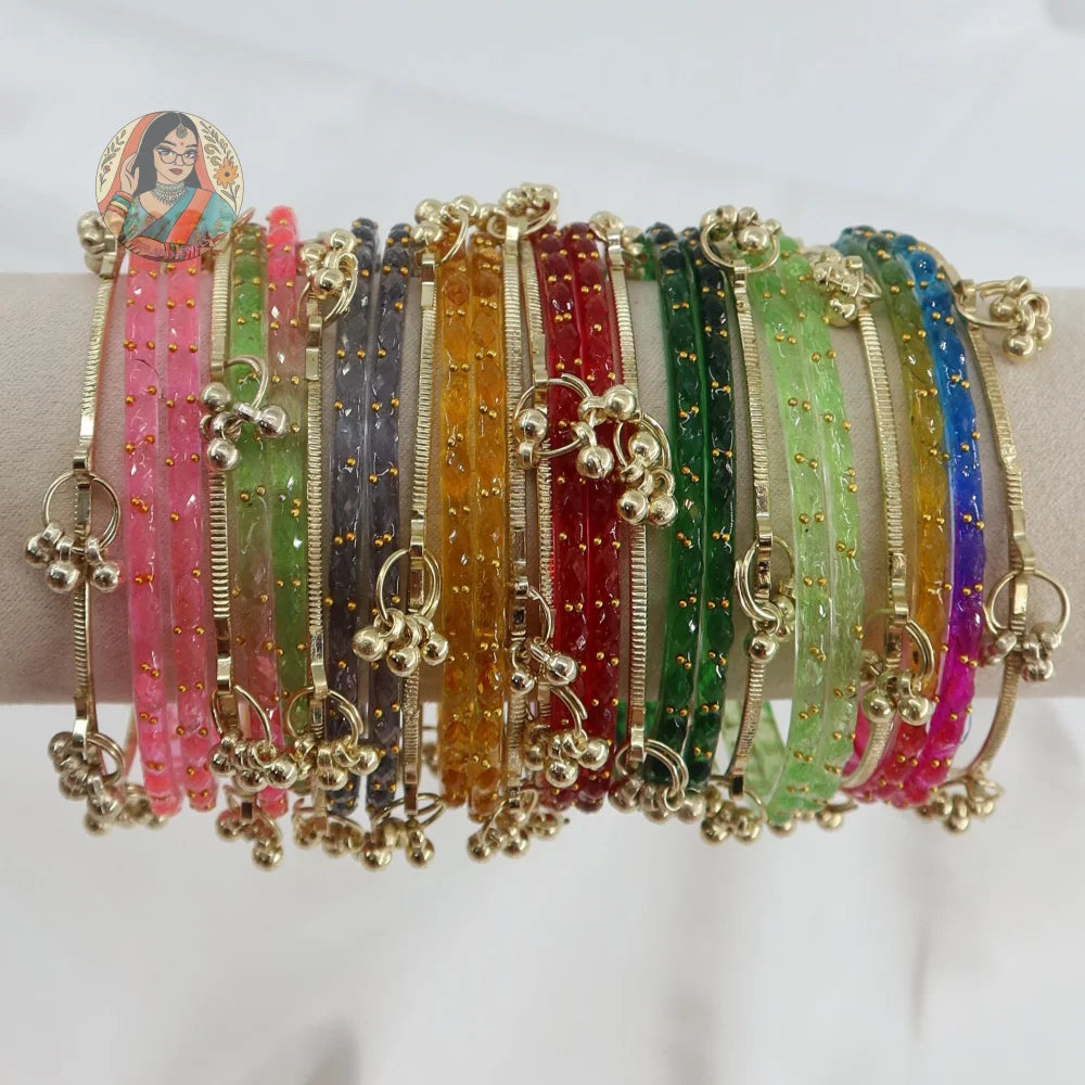 Kashmiri Glass Bangle Set