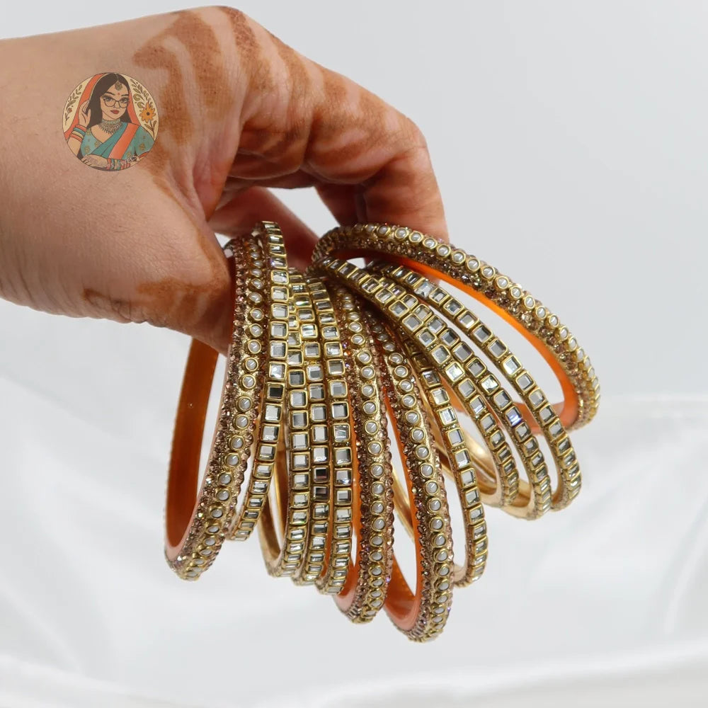 Kavya Gold Bangle Stack