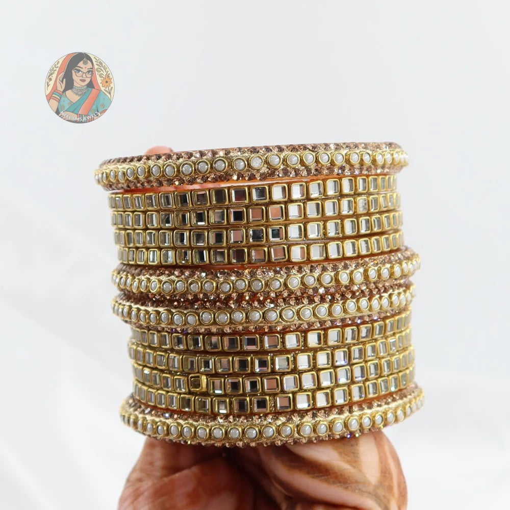 Kavya Gold Bangle Stack