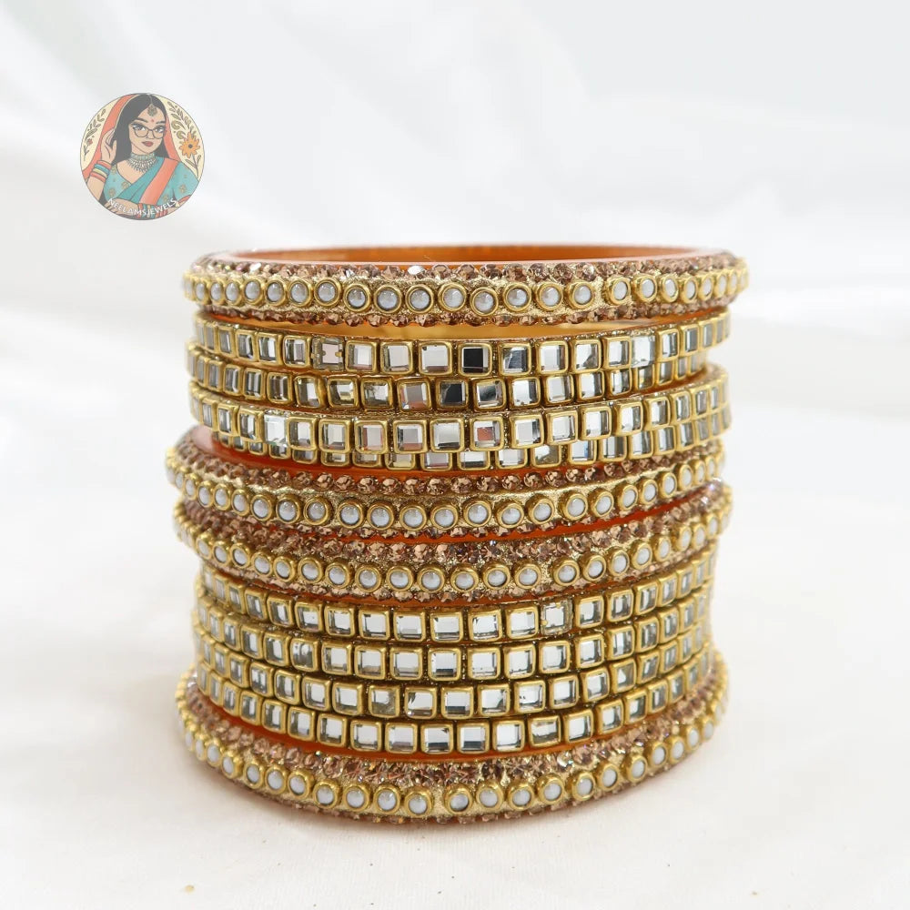 Kavya Gold Bangle Stack