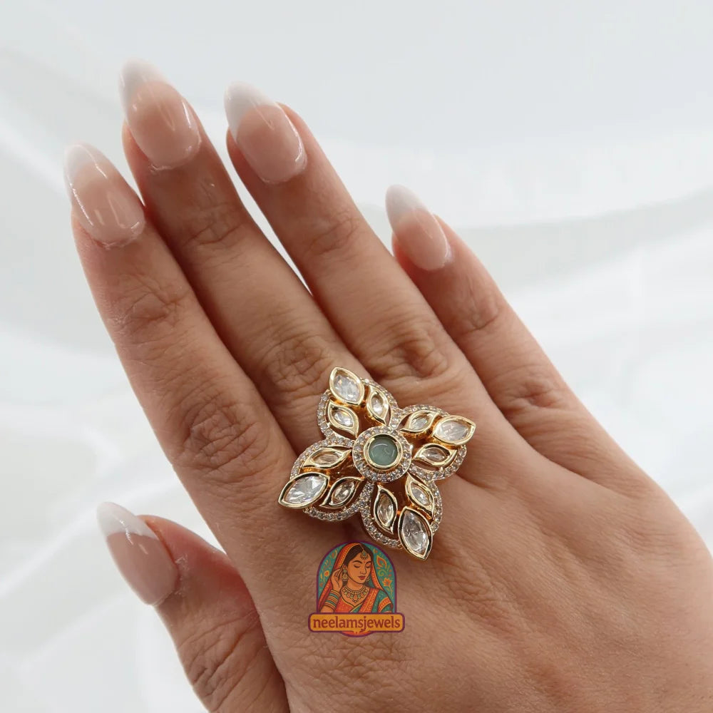 Khushaali Flora Ring Mint