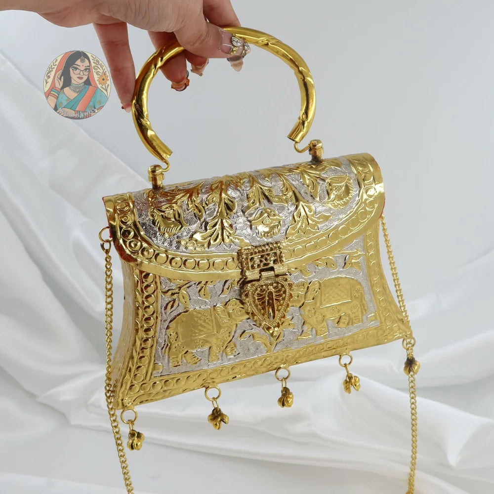 Kiyana - Metal Handbag - Dual-Tone