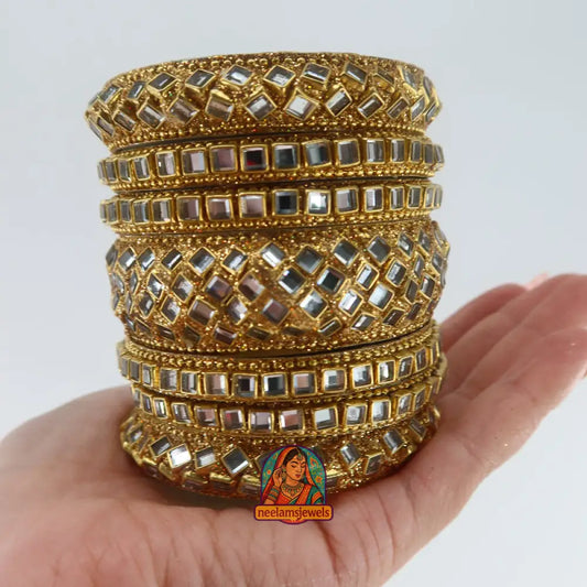 Kundan Bangle Stack