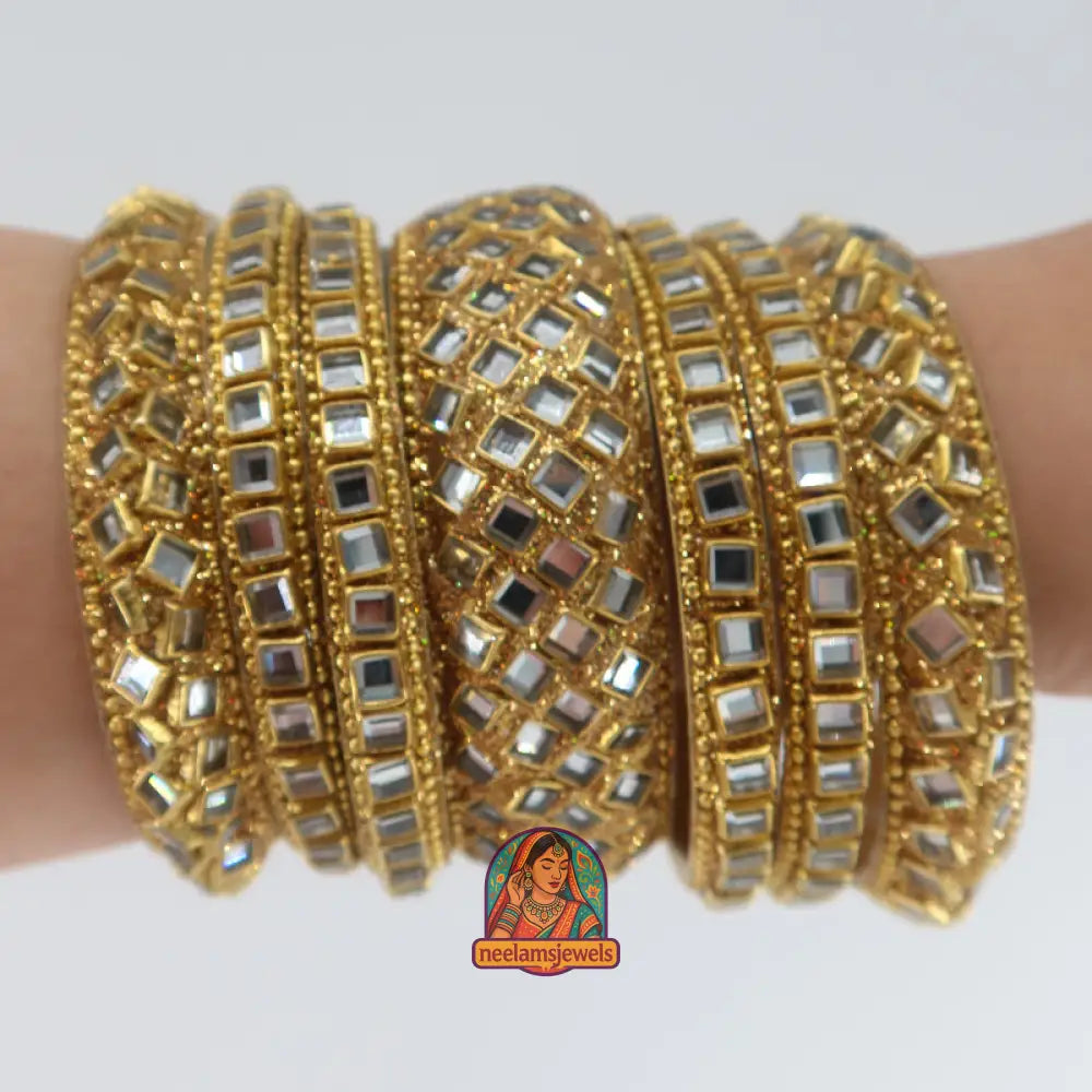 Kundan Bangle Stack