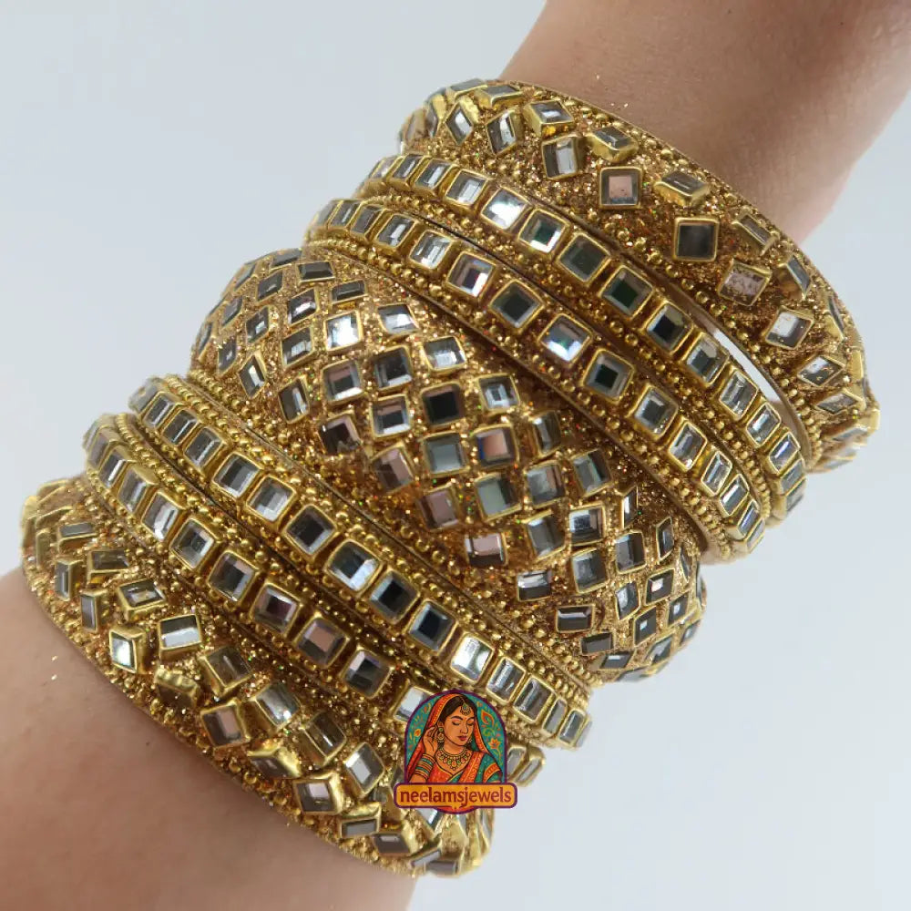 Kundan Bangle Stack