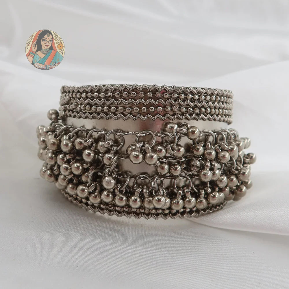 Laila Oxidized Bracelet/Cuff