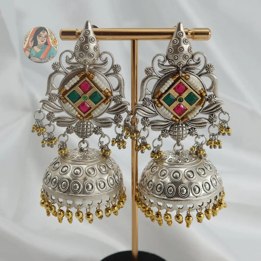 Latika Dual-Tone Earrings