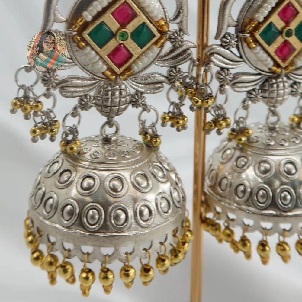 Latika Dual-Tone Earrings