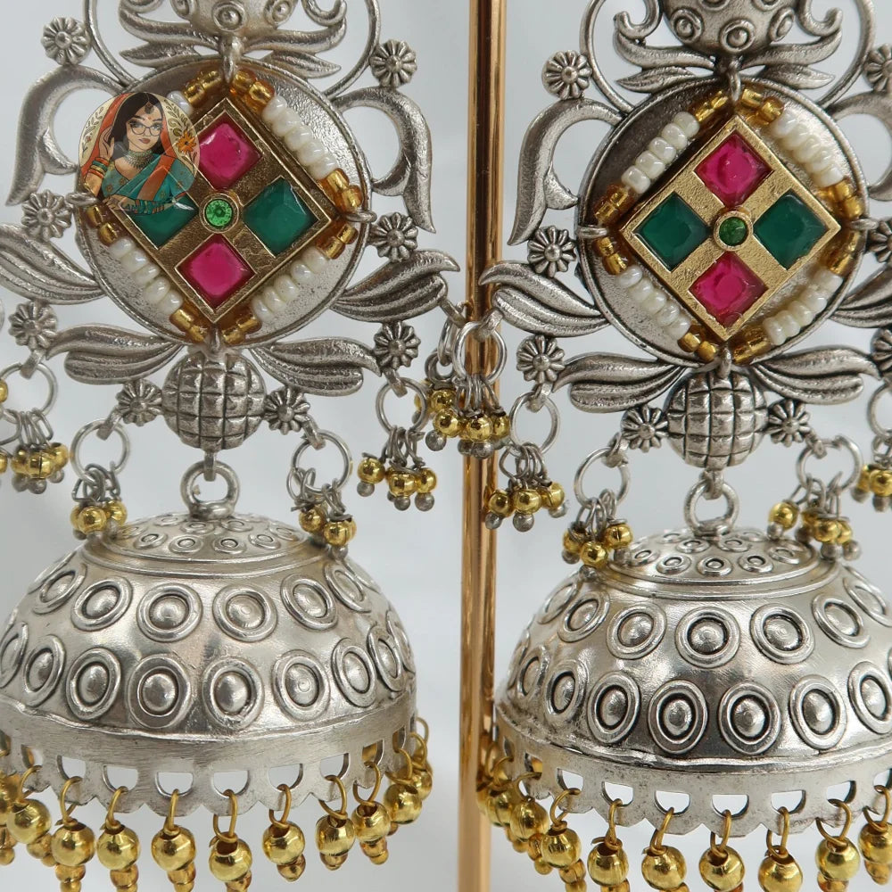 Latika Dual-Tone Earrings