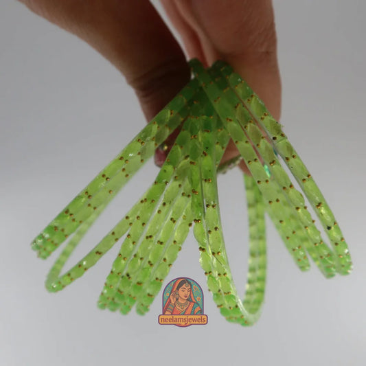 ’Leaf Green’ Glass Bangle Set