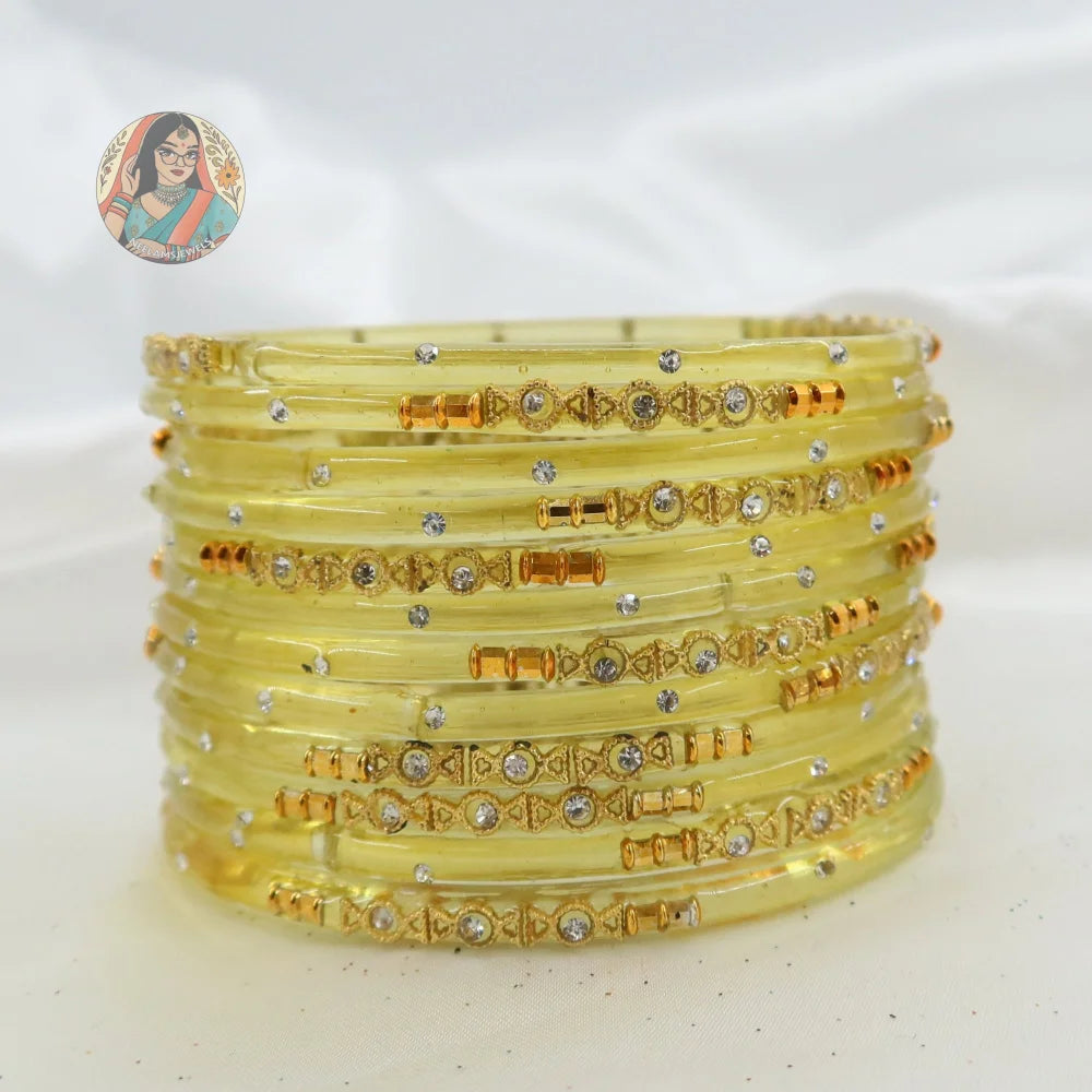 ’Lemon’ Mehwish Glass Bangle Set