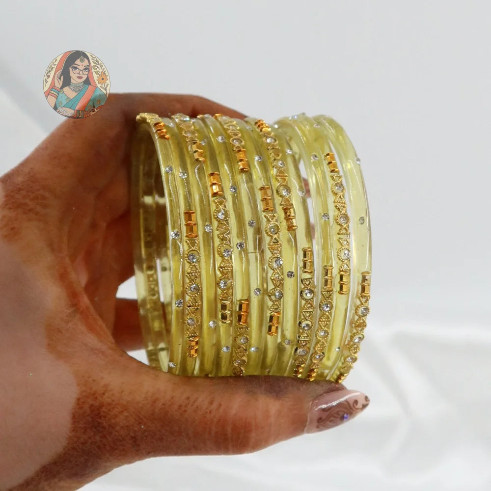 ’Lemon’ Mehwish Glass Bangle Set