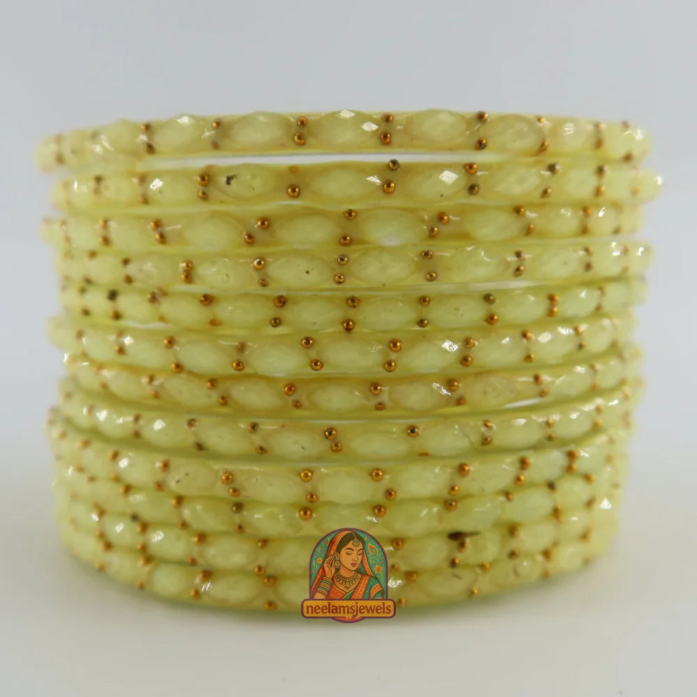 ’Lime Green’ Glass Bangle Set
