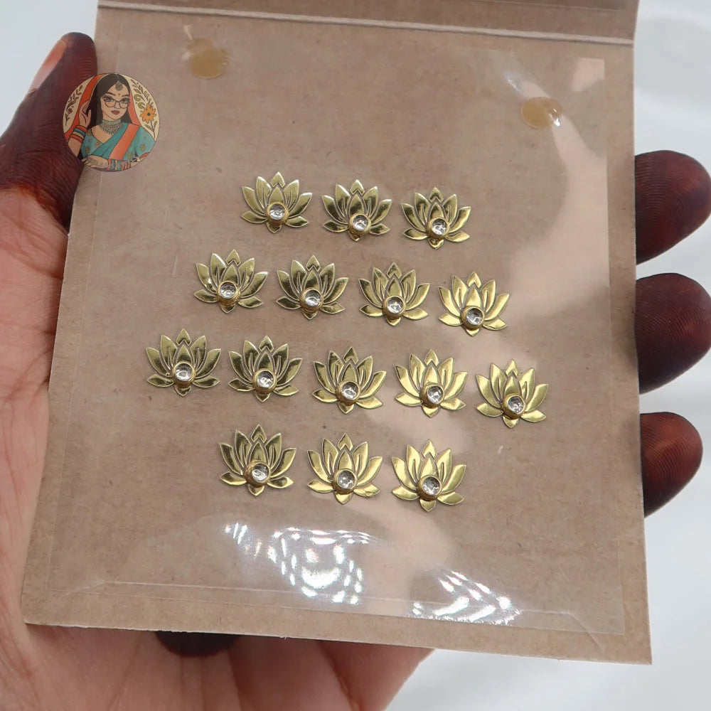 Lotus Bindi Pack/Mehndi Stickers