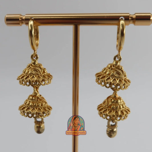 Lotus Dome Double Jhumka