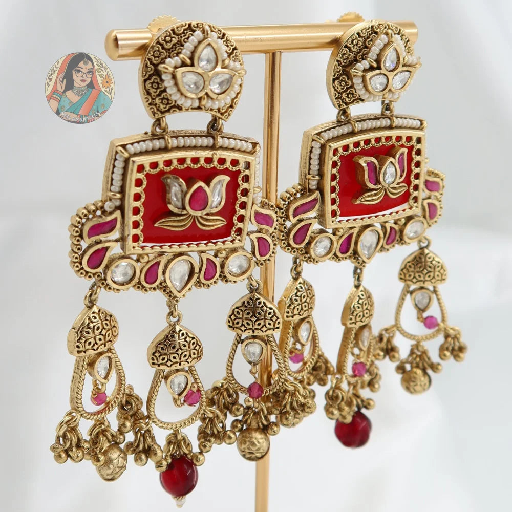 Lotus Earrings