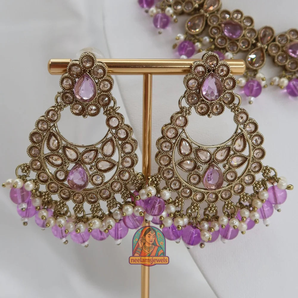 Loveleen Necklace Set (Lavender)