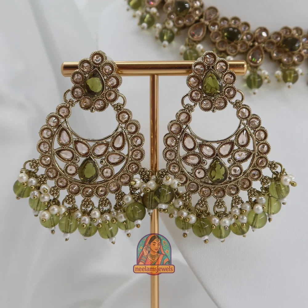 Loveleen Necklace Set (Mehndi Green)