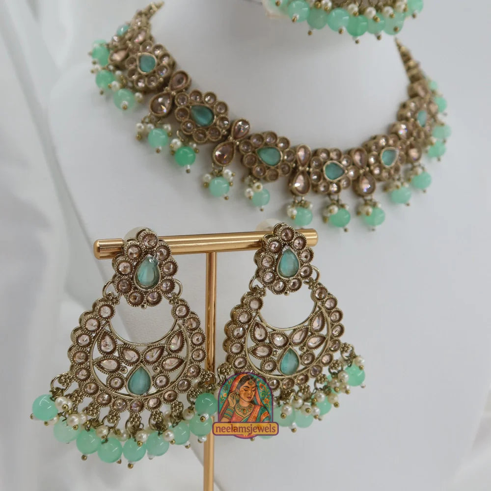 Loveleen Necklace Set (Mint)