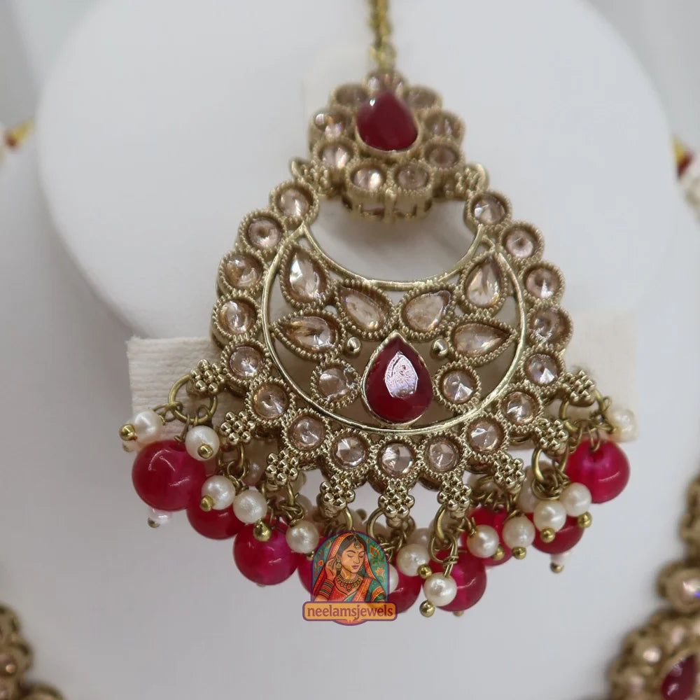 Loveleen Necklace Set (Red)