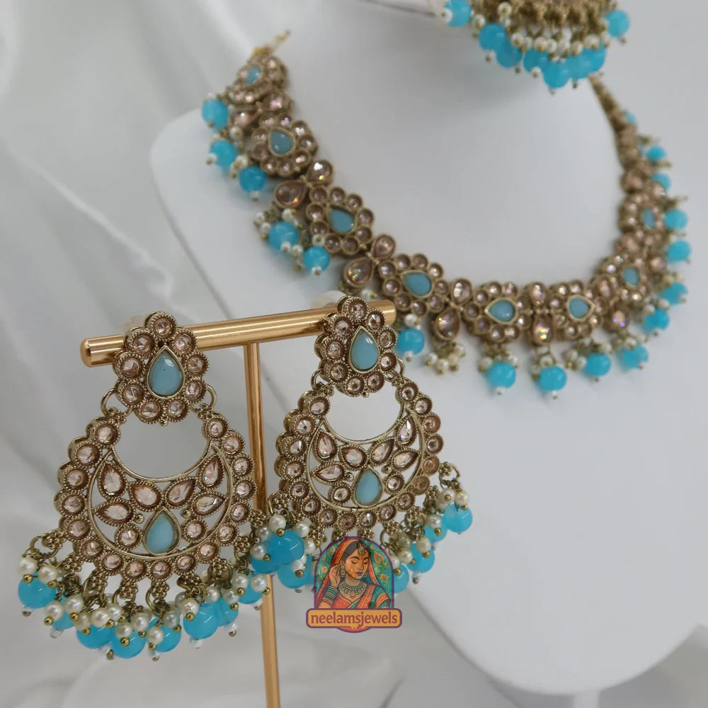 Loveleen Necklace Set (Turquoise)