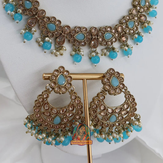 Loveleen Necklace Set (Turquoise)